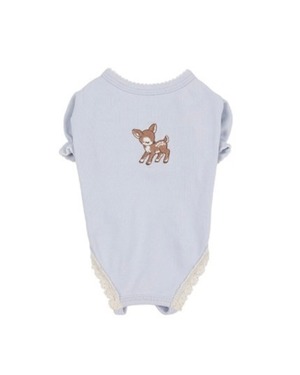 【予約】[ thesallyslaw ] Chloe Puff Romper｜Baby Blue