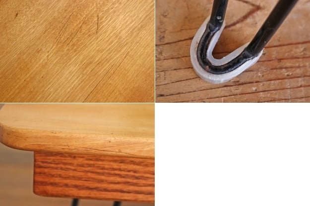 オーク無垢材 ローテーブル 正方形 座卓 ちゃぶ台 机 折りたたみ