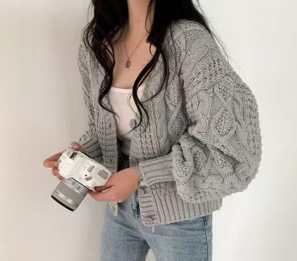 ケーブルニットカーディガン　AJ1079-8109