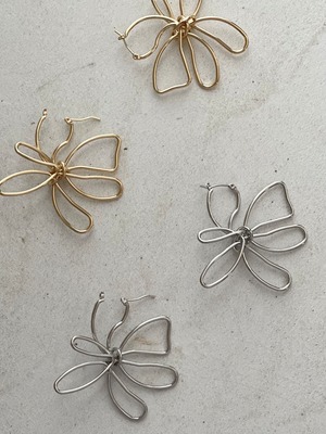 big wire flower pierce (s925)