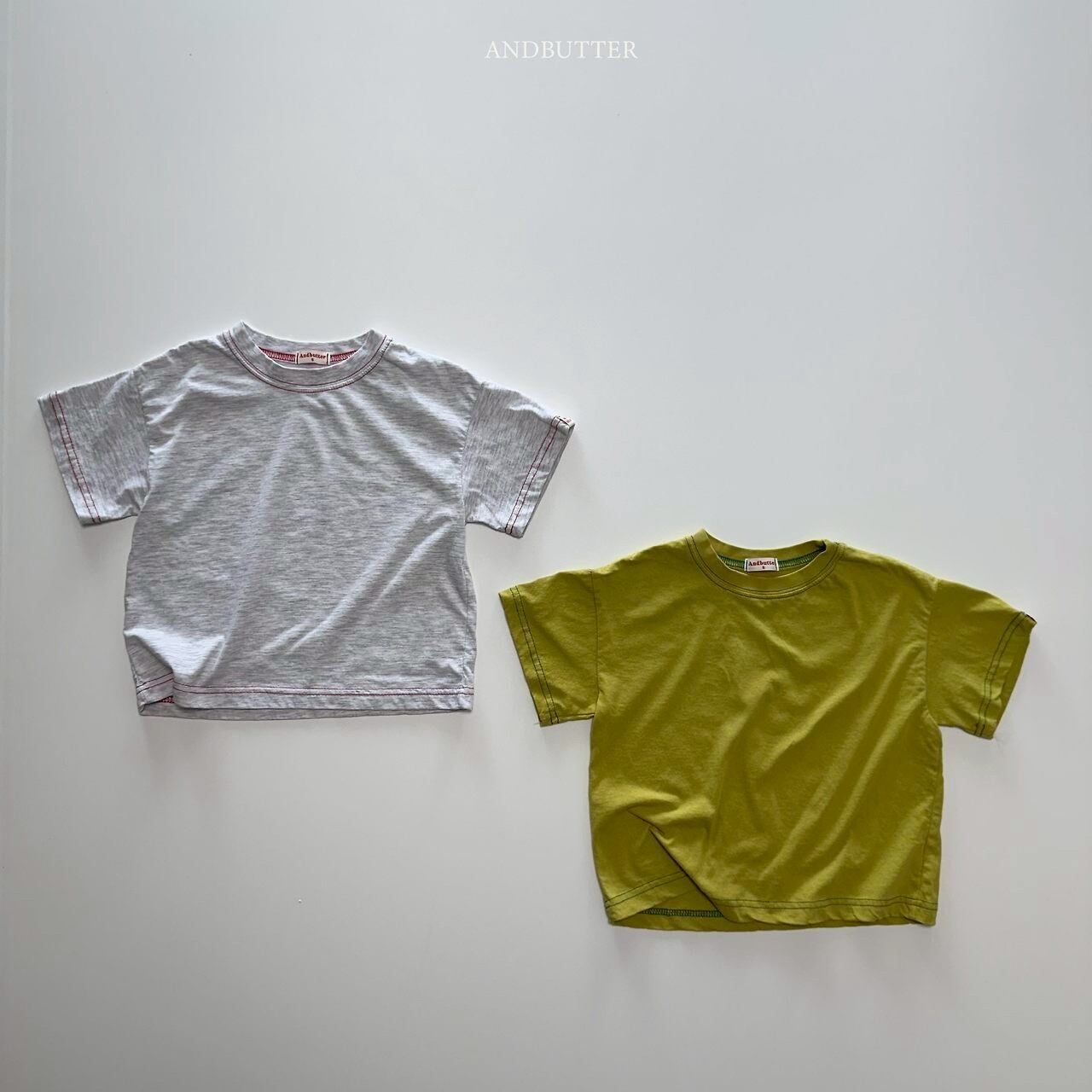 【予約】and butter / スティッチポイントTシャツ