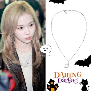 ★aespa ウィンター 着用!!【DARING Darling】NU SHAPE BEADSCHAIN NECKLACE