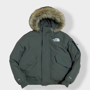 【THE NORTH FACE】 STOVER JACKET グースダウン 550フィル US限定 日本未発売 カーキ 刺繍ロゴ  DRY VENT カーキ アウター L アウトドア ノースフェイス US古着