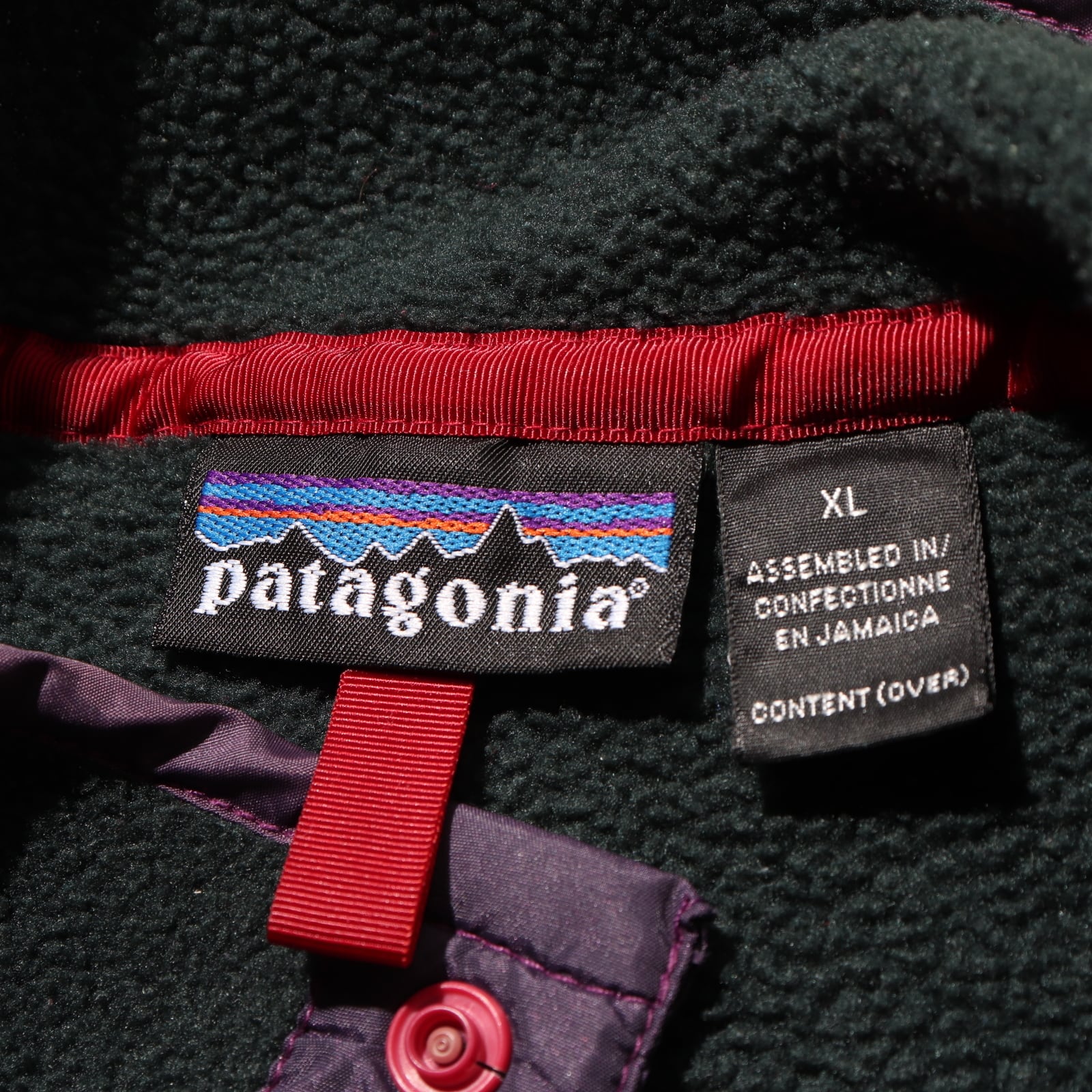 patagonia パタゴニア スナップTフリース XL グリーン緑 企業ロゴ
