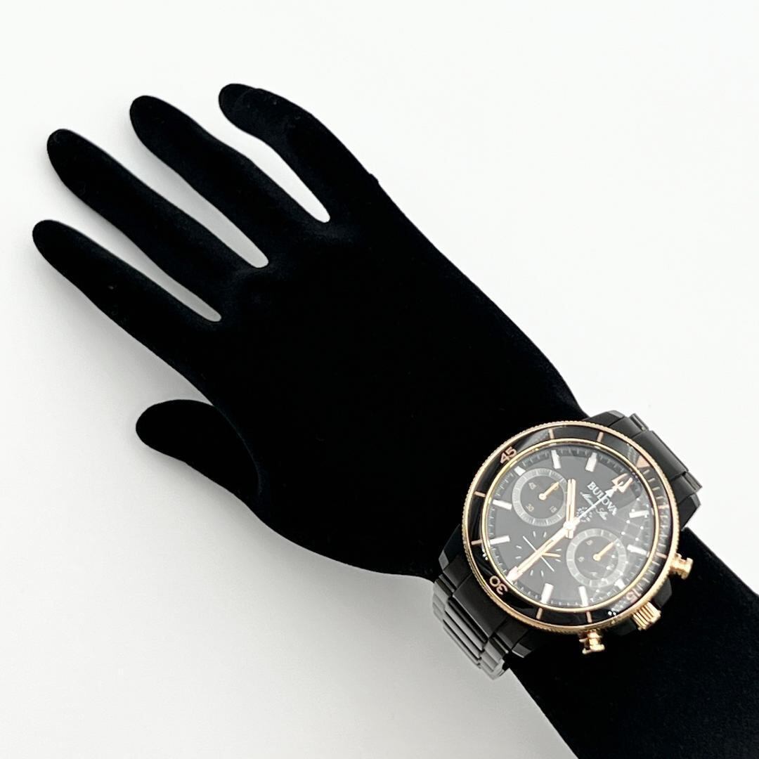 【定価約8万・人気】ブローバ　BULOVA メンズ　時計　腕時計　マリンスター　クロノグラフ カレンダー　デイト