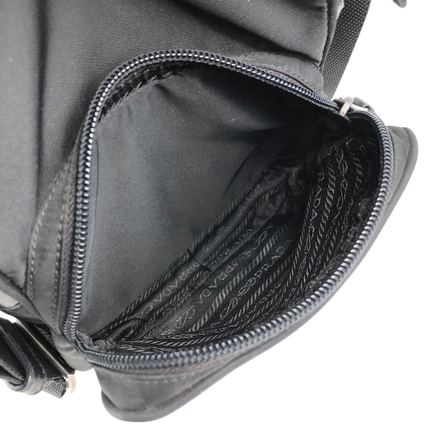 PRADA プラダ ショルダーバッグ ブラック トライアングルロゴ ナイロン vintage ヴィンテージ オールド 2ctkw3