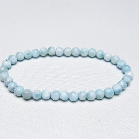 ラリマー ブレスレット 5mm 一点物 メール便可 [M便 1/10] 111-47914