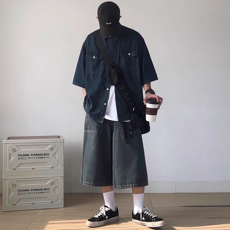 RICHMAN七分丈ワイドレッグデニムパンツ | mblueshop