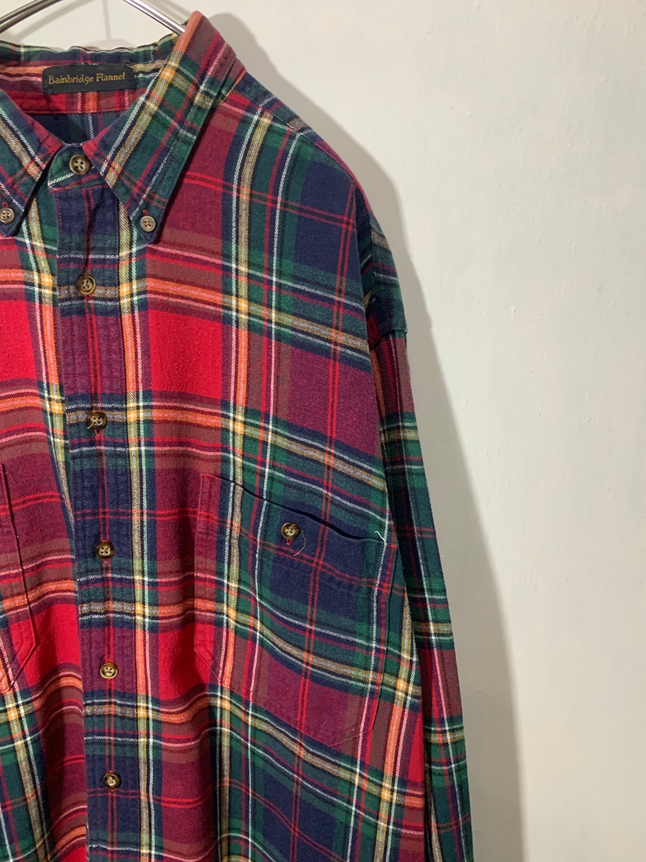 90's Eddie Bauer Flannel Shirt【L】