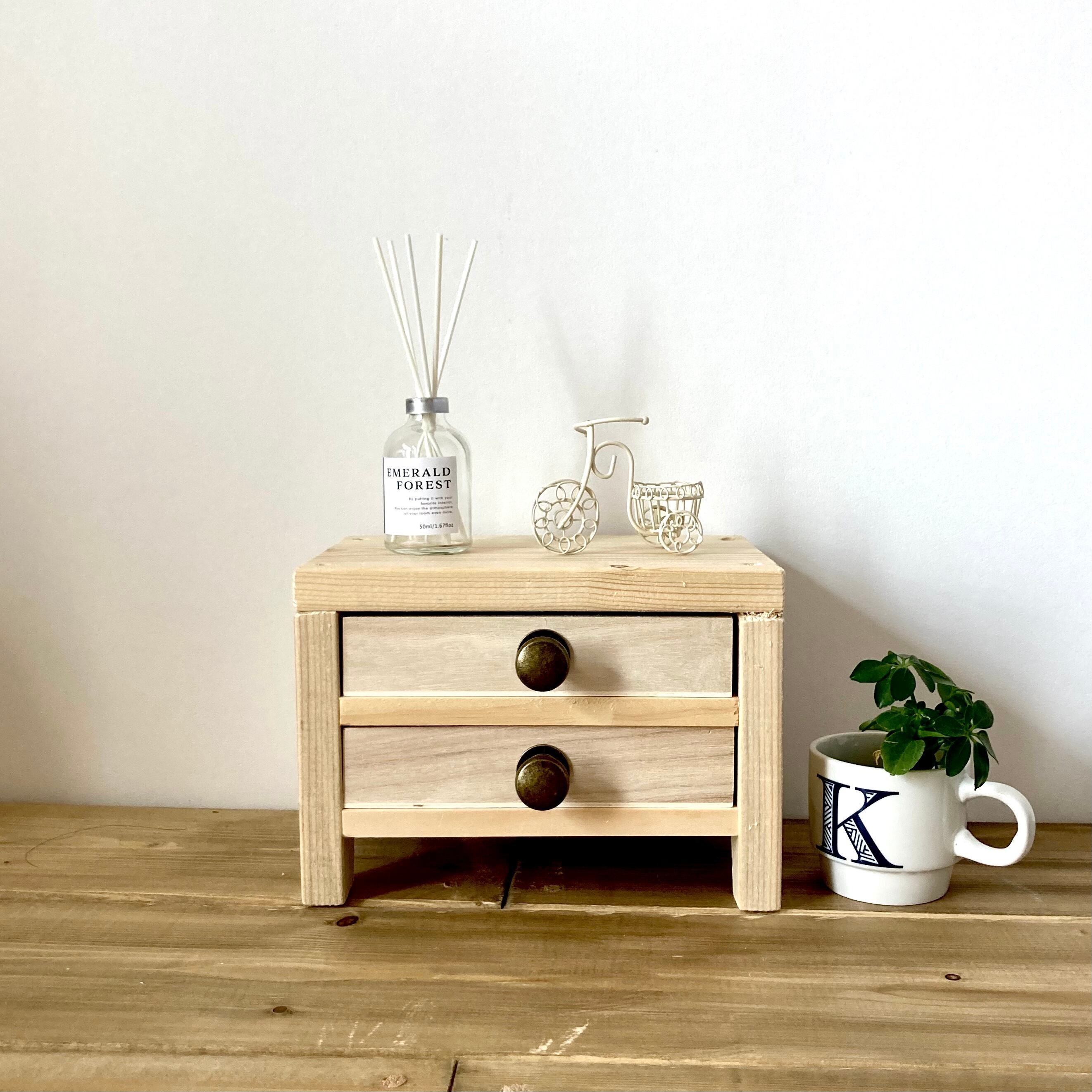 アクセサリー収納 北欧 アクセサリー収納ボックス 木製 3段 引き出し