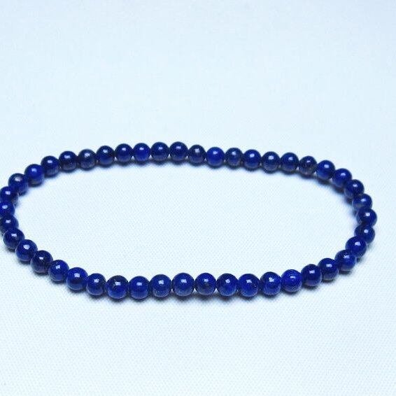 ラピスラズリ ブレスレット 4mm 一点物 メール便可 [M便 1/10] 111-48371
