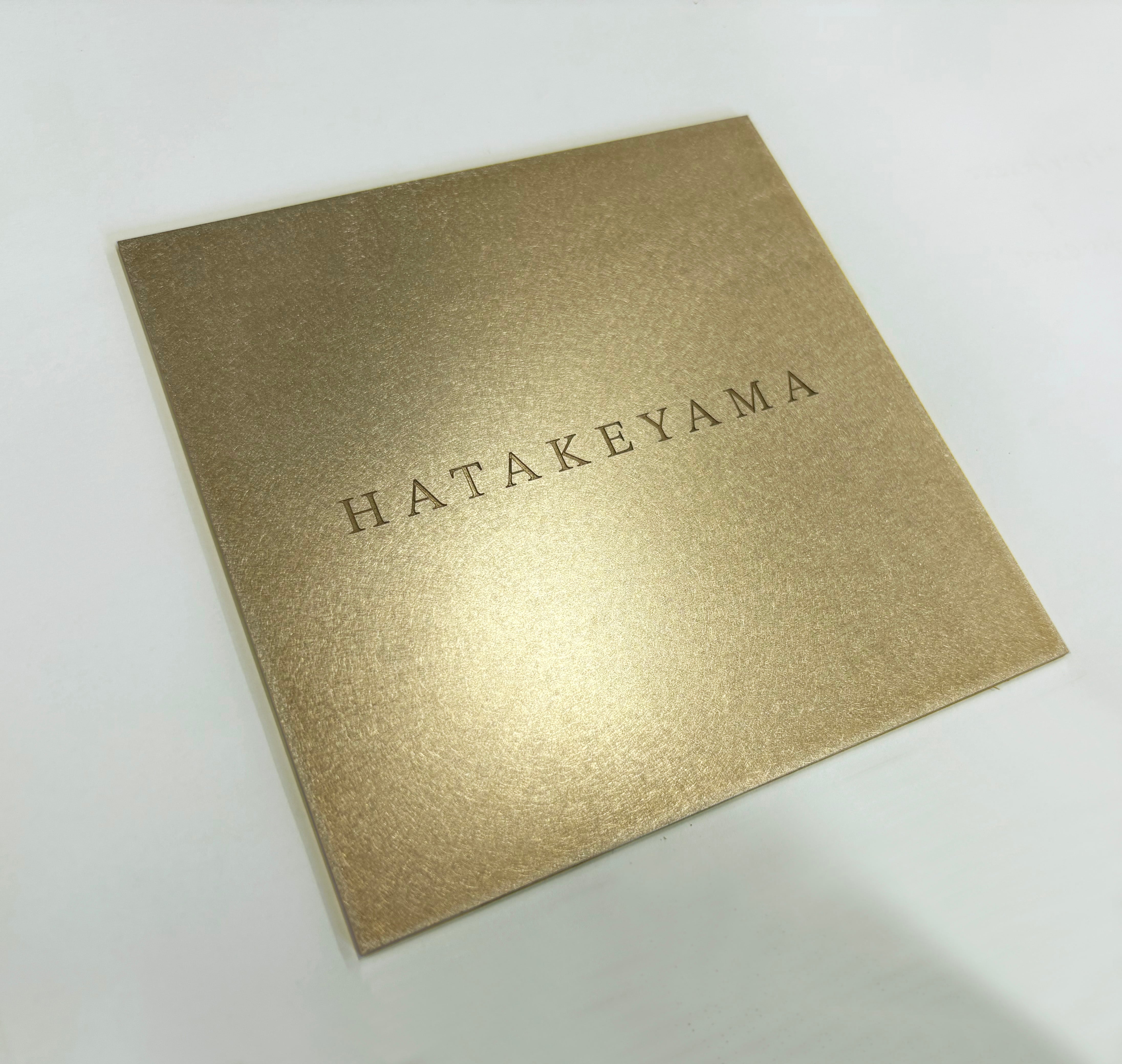 真鍮表札 真鍮プレート オーダーメイド 刻印 名入れ 厚さ2ミリ サイン