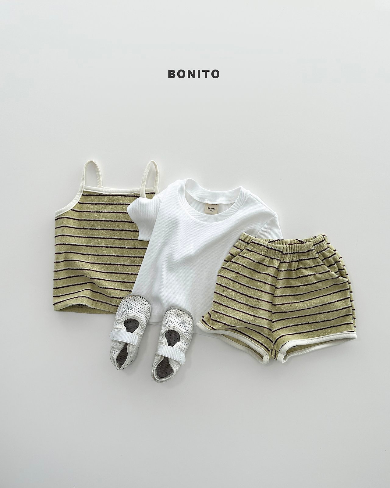 [BONITO] 1+1 Ribbed Tee / [보니토] 1+1골지티