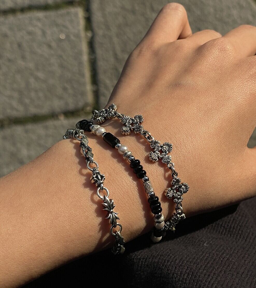 ★NCT WISH ユウシ★Scudo☆Shell Black Pearl Beads Bracelet ☆NCT WISH ユウシ 着用!!【SCUDO】Scudo Shell Black Pearl