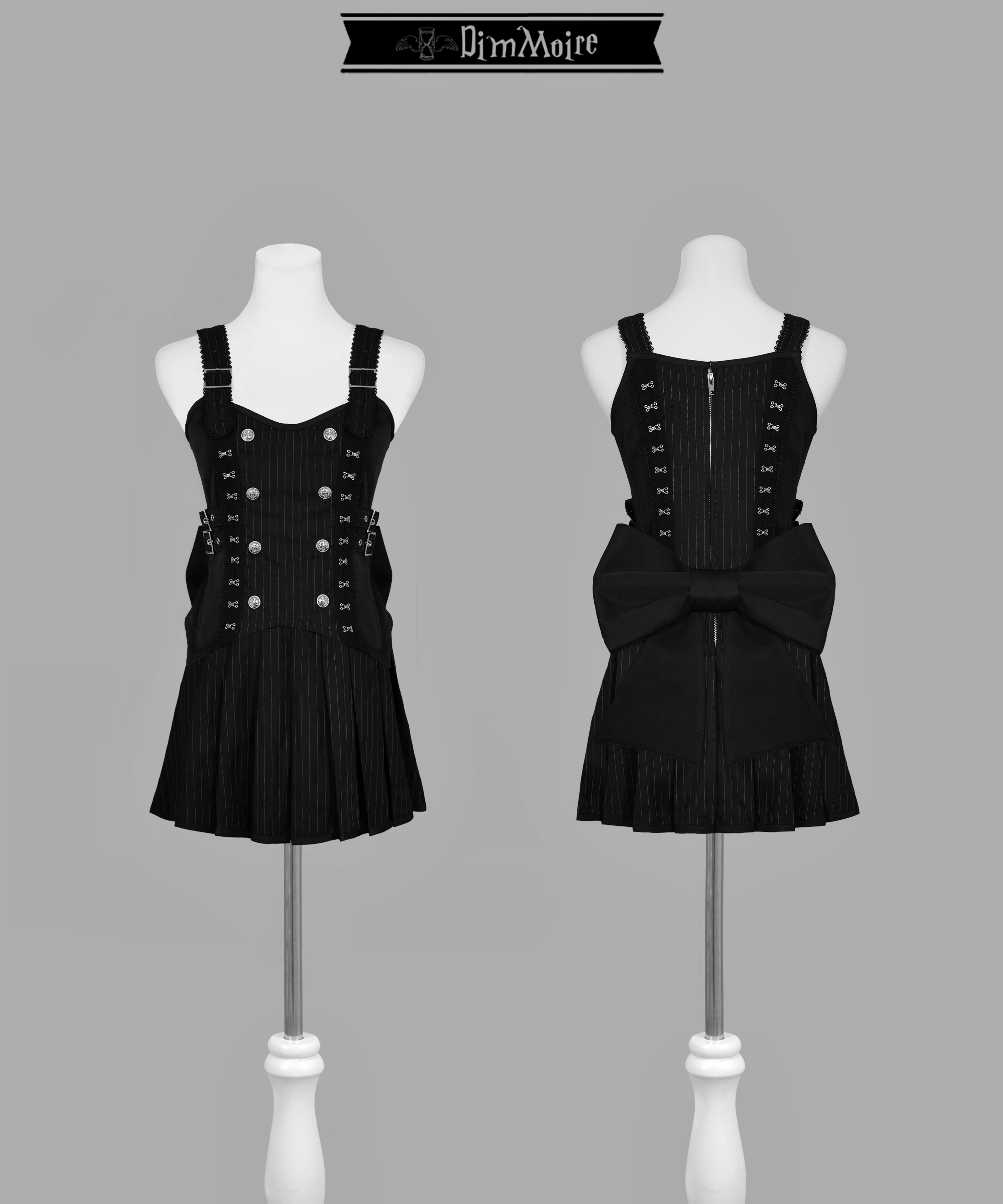 Dimmoire ワンピースブラック・ホワイト DimMoire【ディムモアール】堕夢の契りGothicドレス/Black×White
