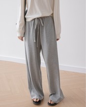 Draped straight knit Pants T20068