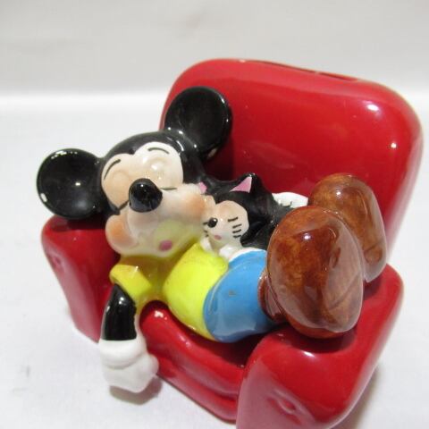 Disney ディズニー 今泉 IMAIZUMI 陶器製 貯金箱 ミッキー ソファーで