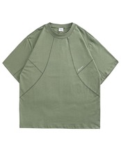 切り替えステッチオーバーサイズTシャツ S0613