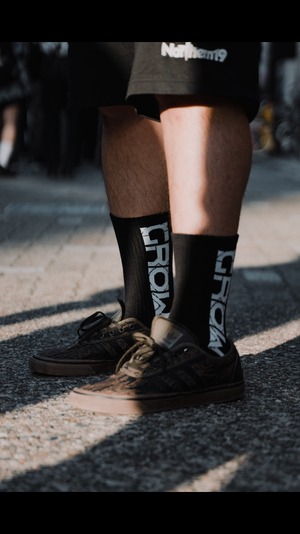 G CREW SOCKS （Black）