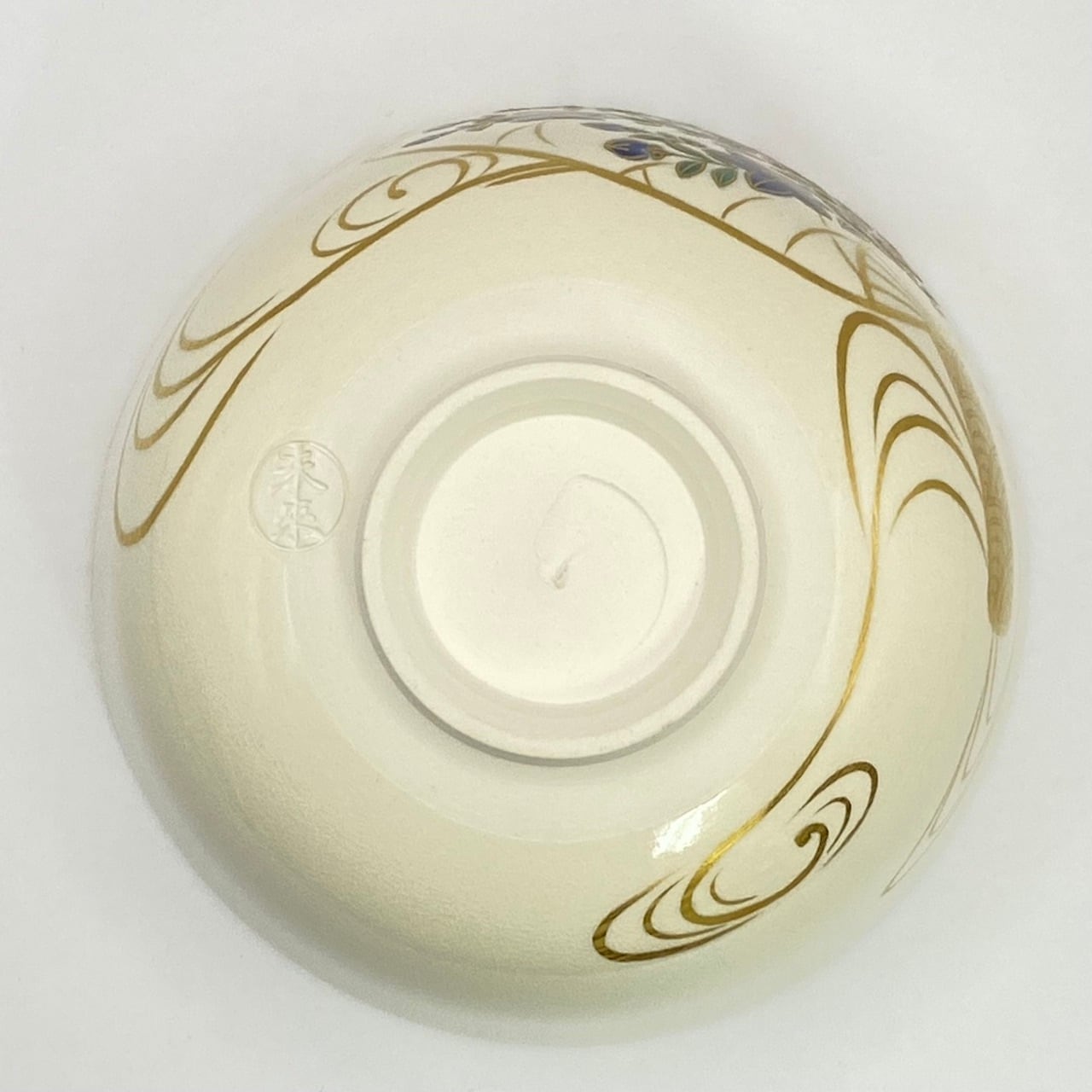 新品】茶碗 色絵 団扇 福本未来 共箱入 | 茶道具 錦玉堂