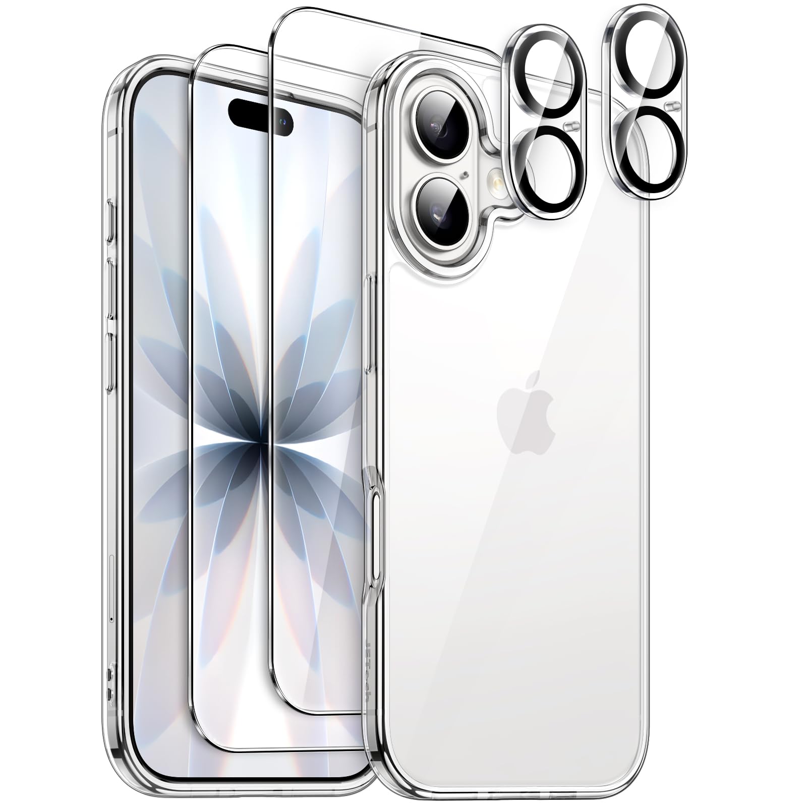 JETech 5 in 1 ケース iPhone 17用 黄ばみ防止 (クリア)
