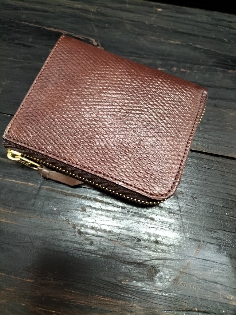 ベイカーズロシアンL字ファスナーウオレット試作品