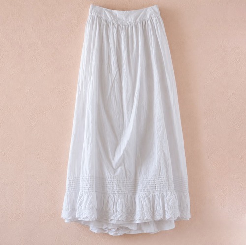 フレンチアンティーク クロッシェレース ロングペチコート[sa1049]
