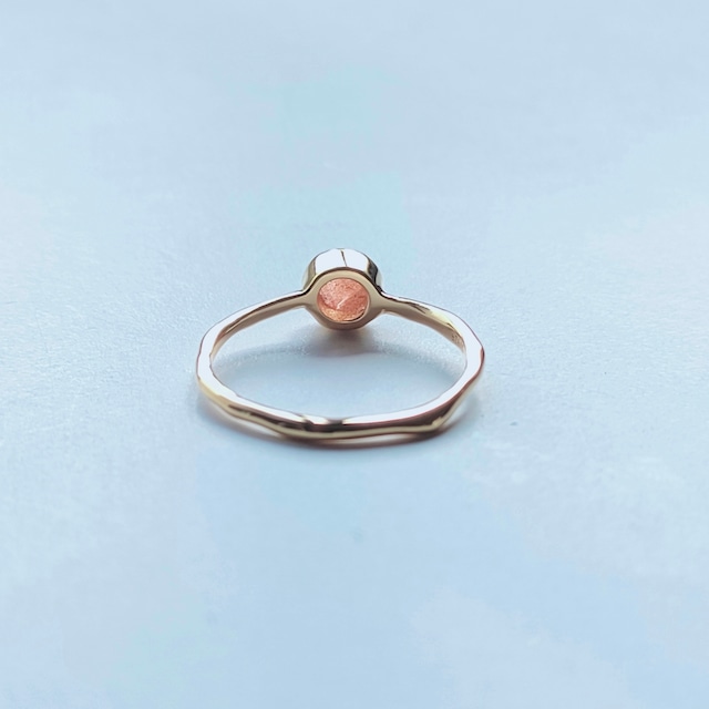 ＜再入荷＞【sign ring】サンストーン～〈gold〉