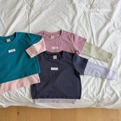 韓国子供服 / ninibello / Layered T-shirt Set / 長袖Ｔシャツ *XS~XXL*