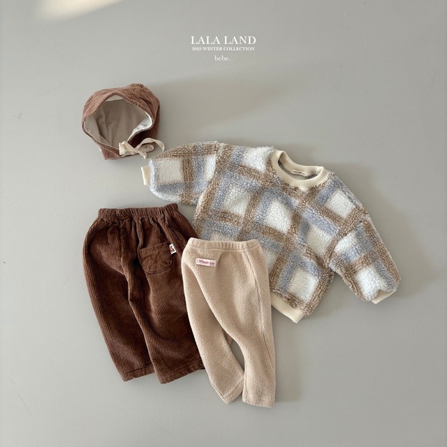 《予約》lala land ¨ bebe) brushed golden pants