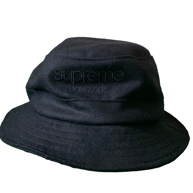 約５【ほぼ新品】supreme シュプリーム バケットハット 黒 Ｓ