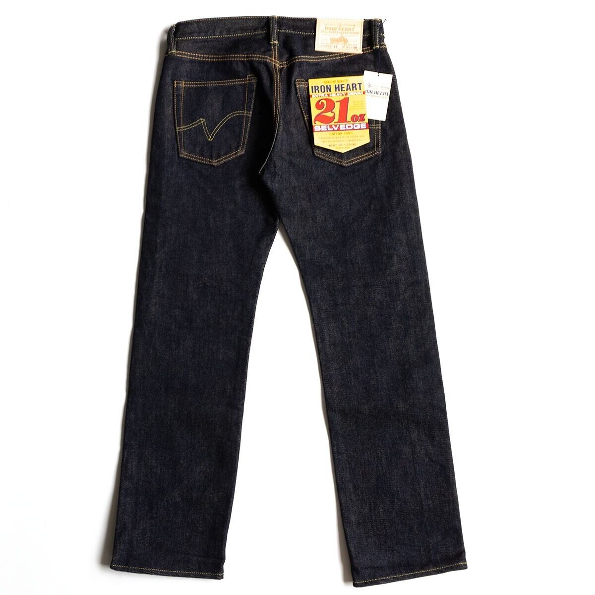 美品 IRON HEART 21oz ブラック ジーンズ W30 アイアンハート