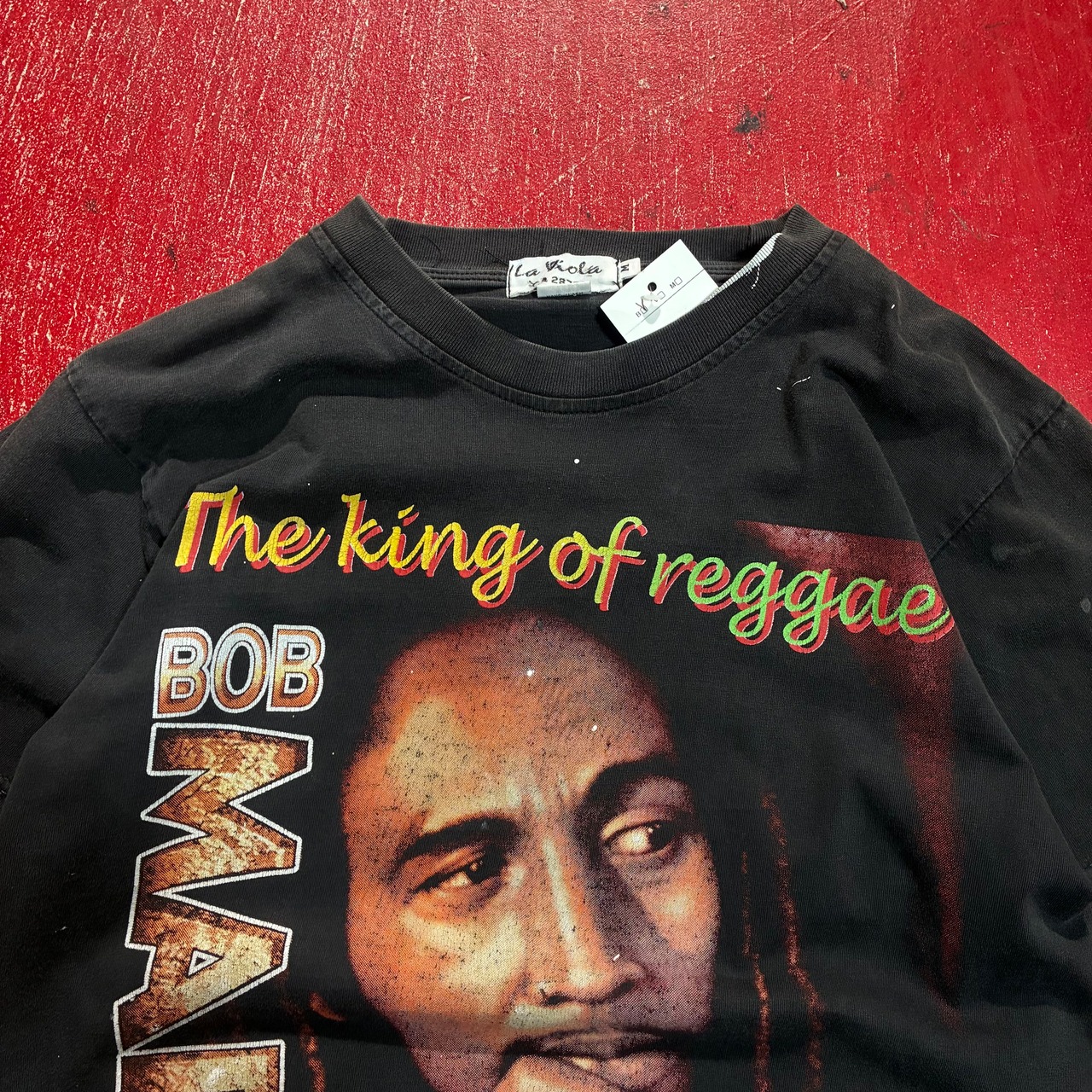 00s BOB MARLEY BLACK Tee　ボブマーリーTシャツ　レゲエ　黒