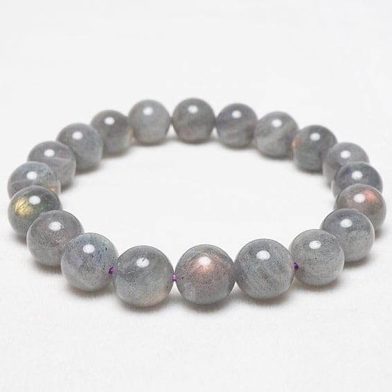 ピンク ラブラドライト ブレスレット 10mm 一点物 メール便 [M便 1/10] 111-25140