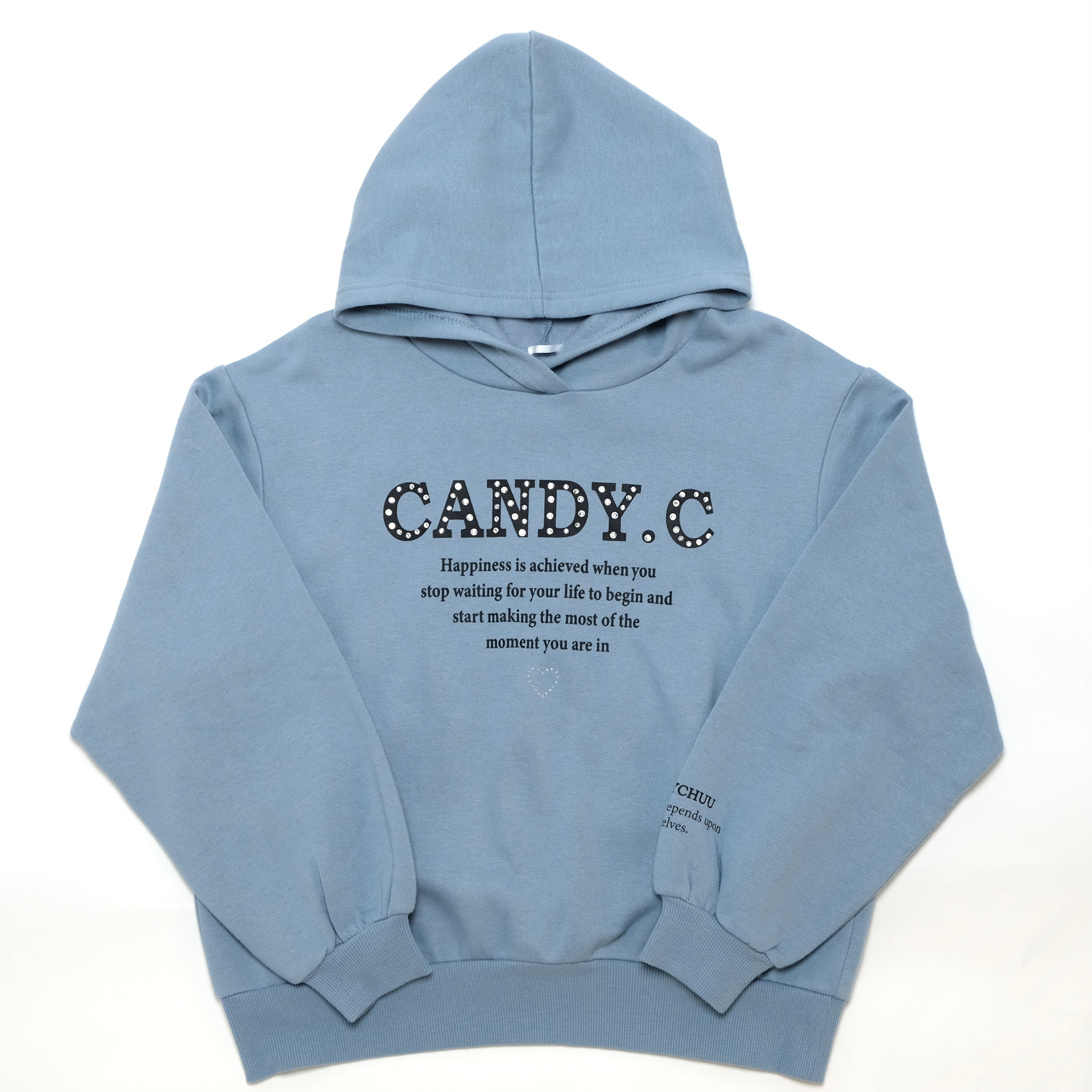 ラインストーンロゴパーカー(202469) | Candychuu 公式ONLINE SHOP powered by BASE