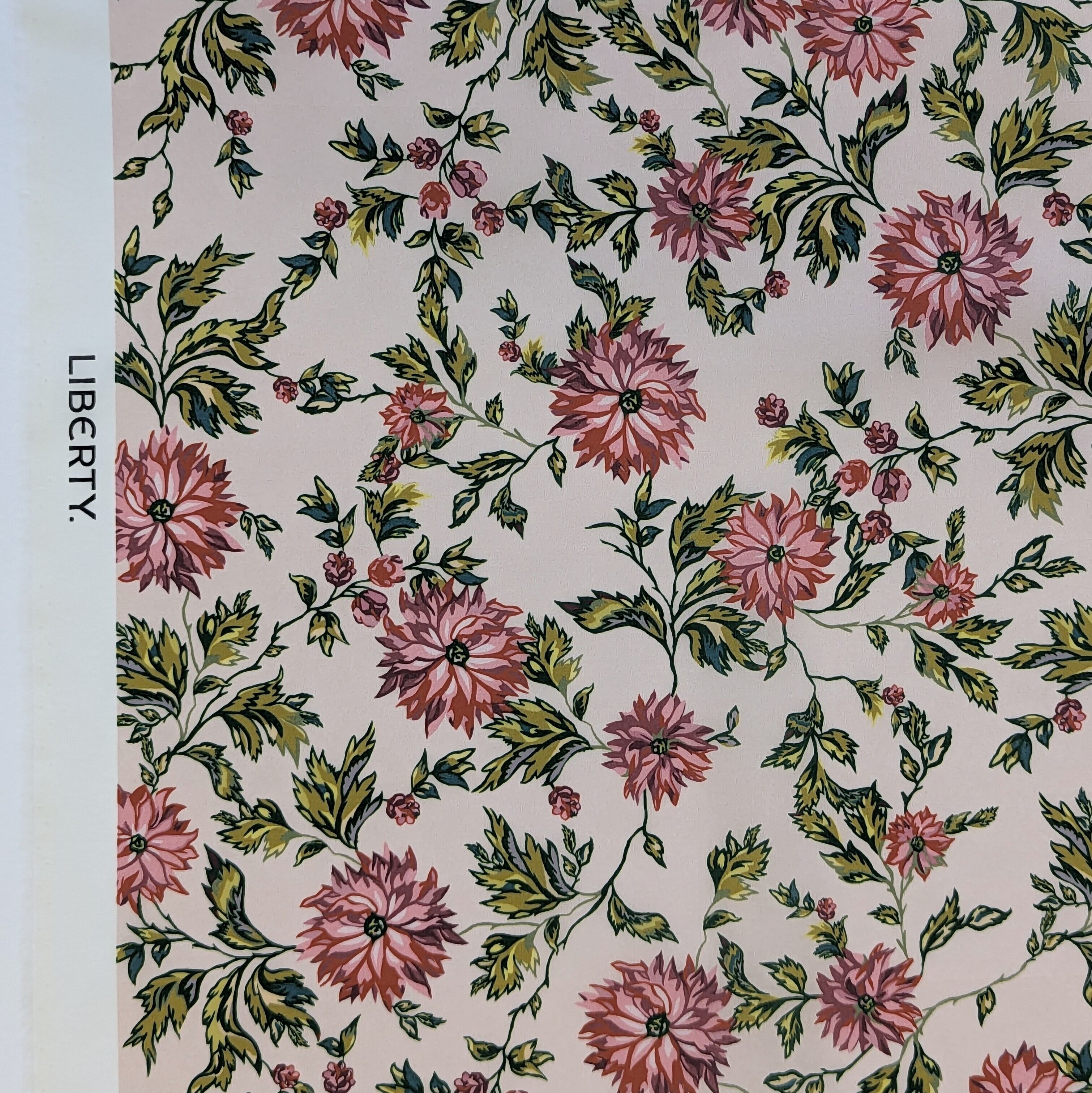 サイズ注意!◆輸入 リバティ LIBERTY タナローン Quilled Blooms Pink キルド ブルームズ ピンク 約130×40cm
