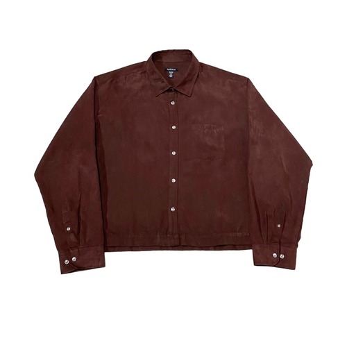 Vintage - Fake Suede Short Shirt (size-XXL) ¥11000+tax