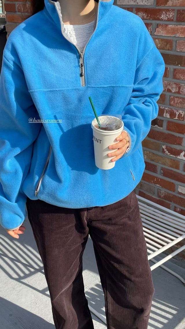 (予約) HAUS / Fleece sweat shirts 3color