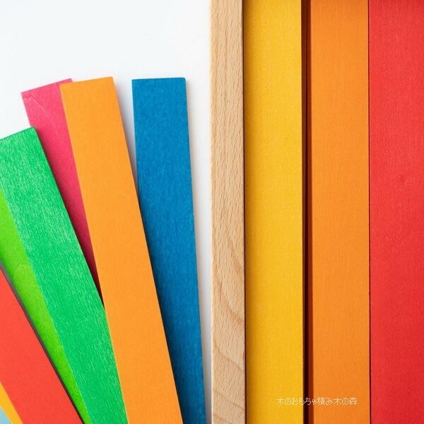 バウシュピール カラーロッド 100ピース 3歳〜 積み木 ドイツ | 木