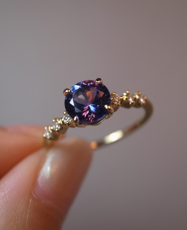 Tanzanite Diamond (タンザナイト、ダイヤモンド) K18 Ring