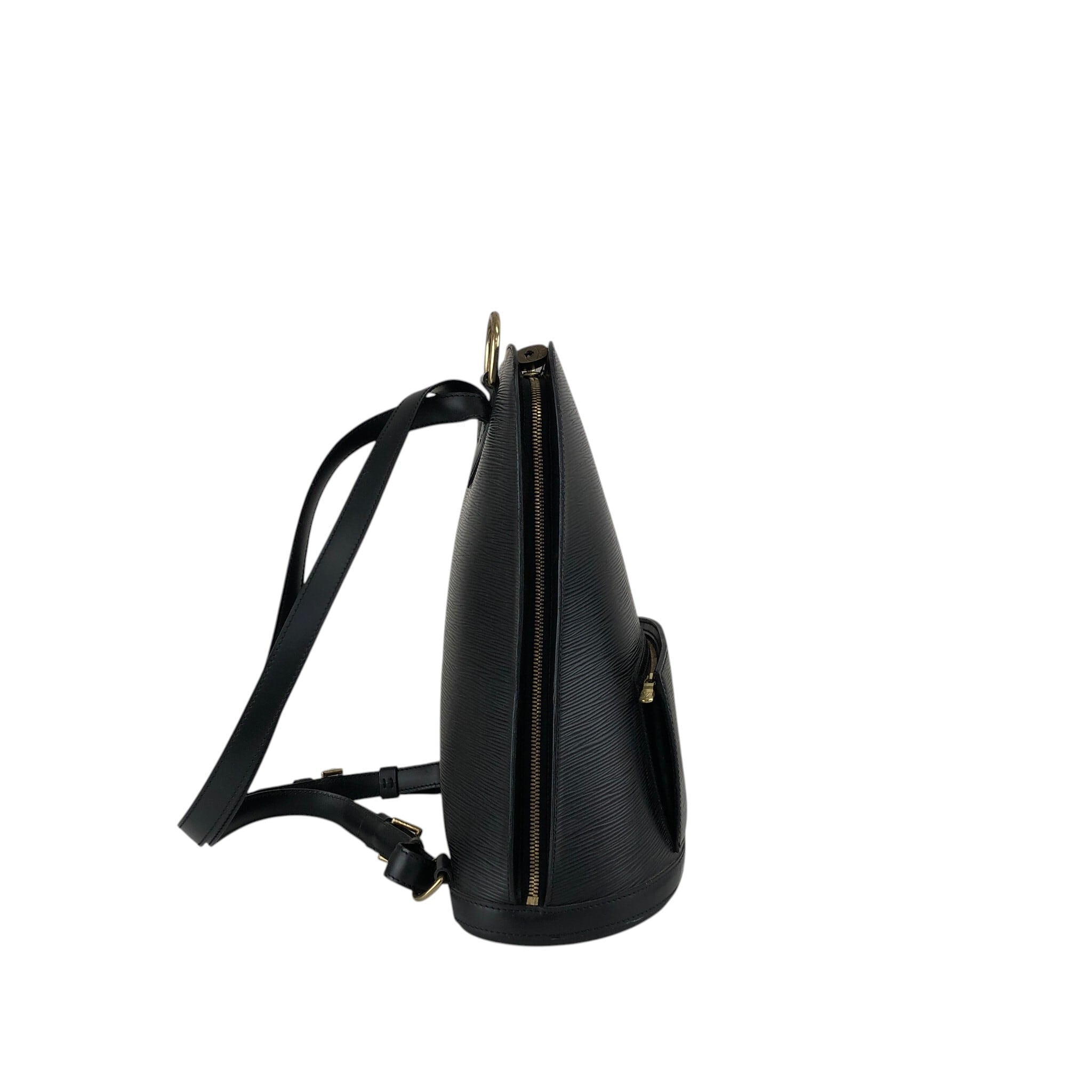 LOUIS VUITTON ルイヴィトン エピ バックパック ブラック レザー