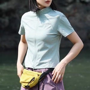アクティブフィットハーフジップTシャツ　J0425