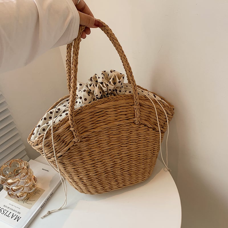 サマー 夏物 ビーチバッグ ストローバッグ ビーチ ハンドバッグ Tiancai_Wing_Bag91133773015