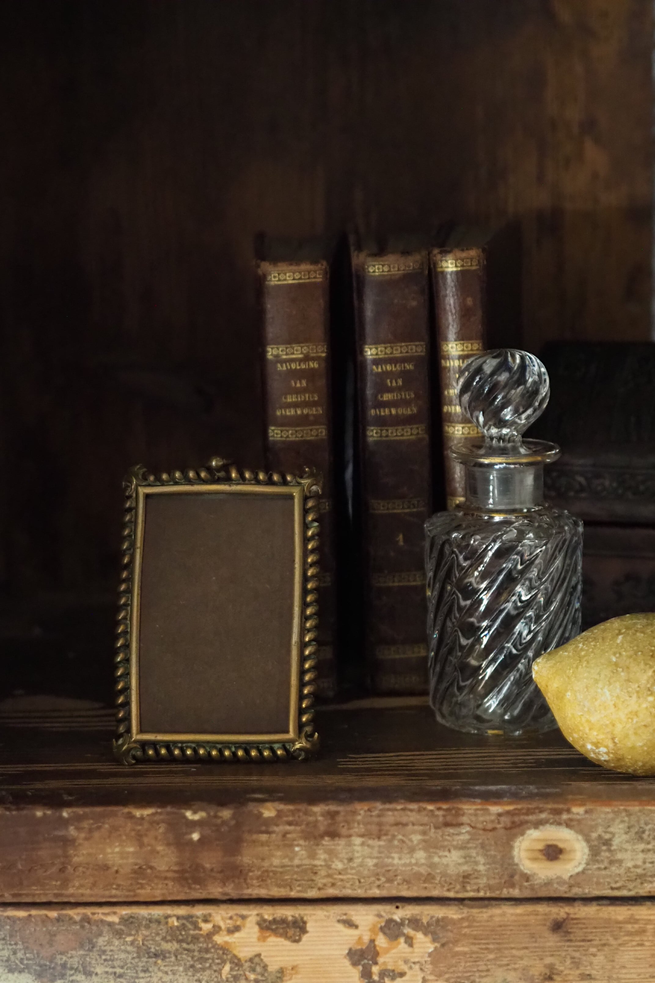 小さい真鍮フォトフレーム No.2-antique brass photo frame