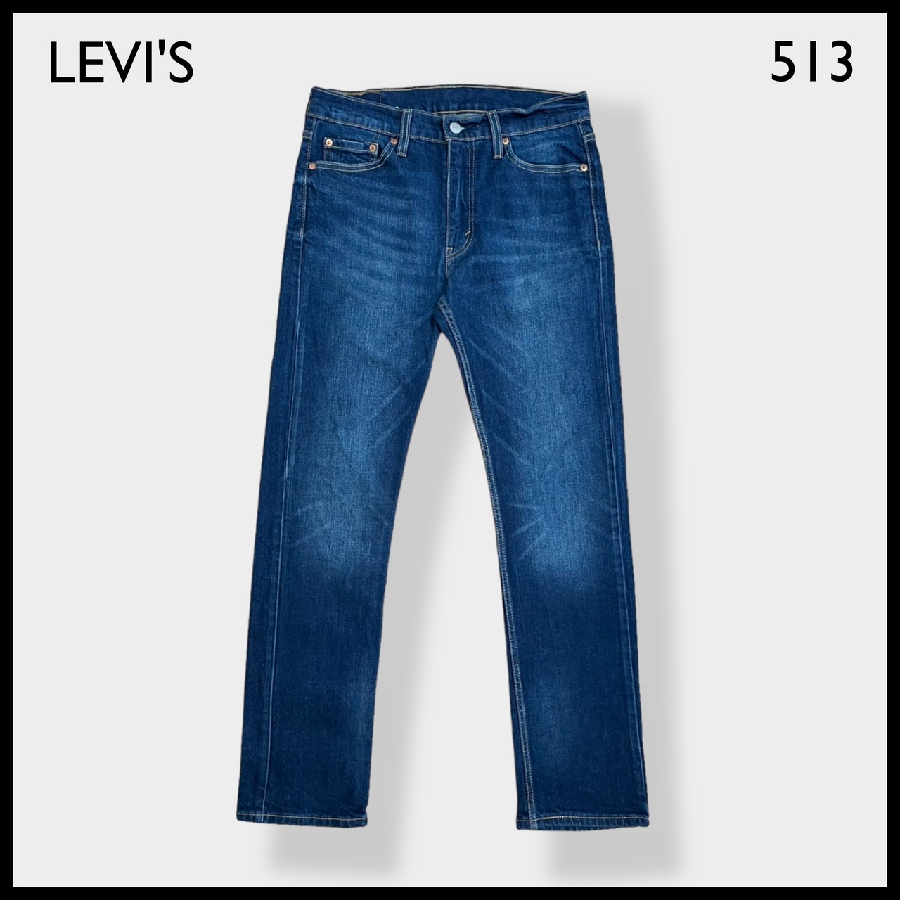 【LEVI'S】513 デニム ジーパン ジーンズ スリム ストレート 細身 WATERLESS W31 L32 リーバイス US古着