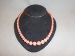 珊瑚ルネックレス(ビンテージ) vintage coral necklace