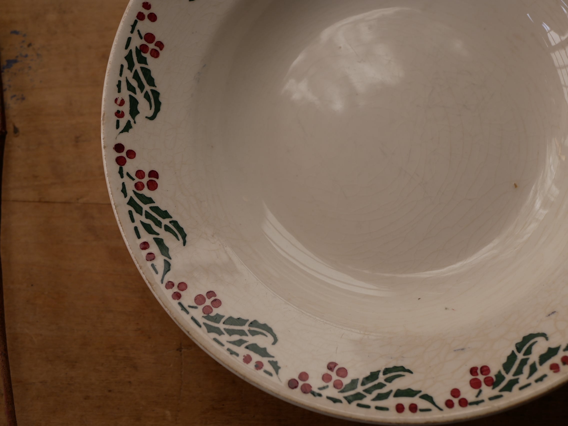 ヒイラギ 深皿 アンティークプレート ブロカントのある暮らし フランス