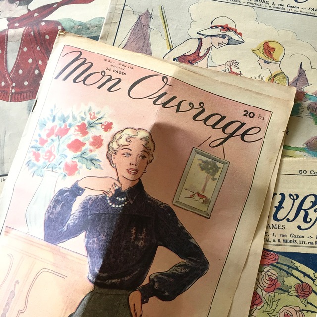 51s フランス  Mon Ouvrage 刺繍手芸新聞 ヴィンテージ
