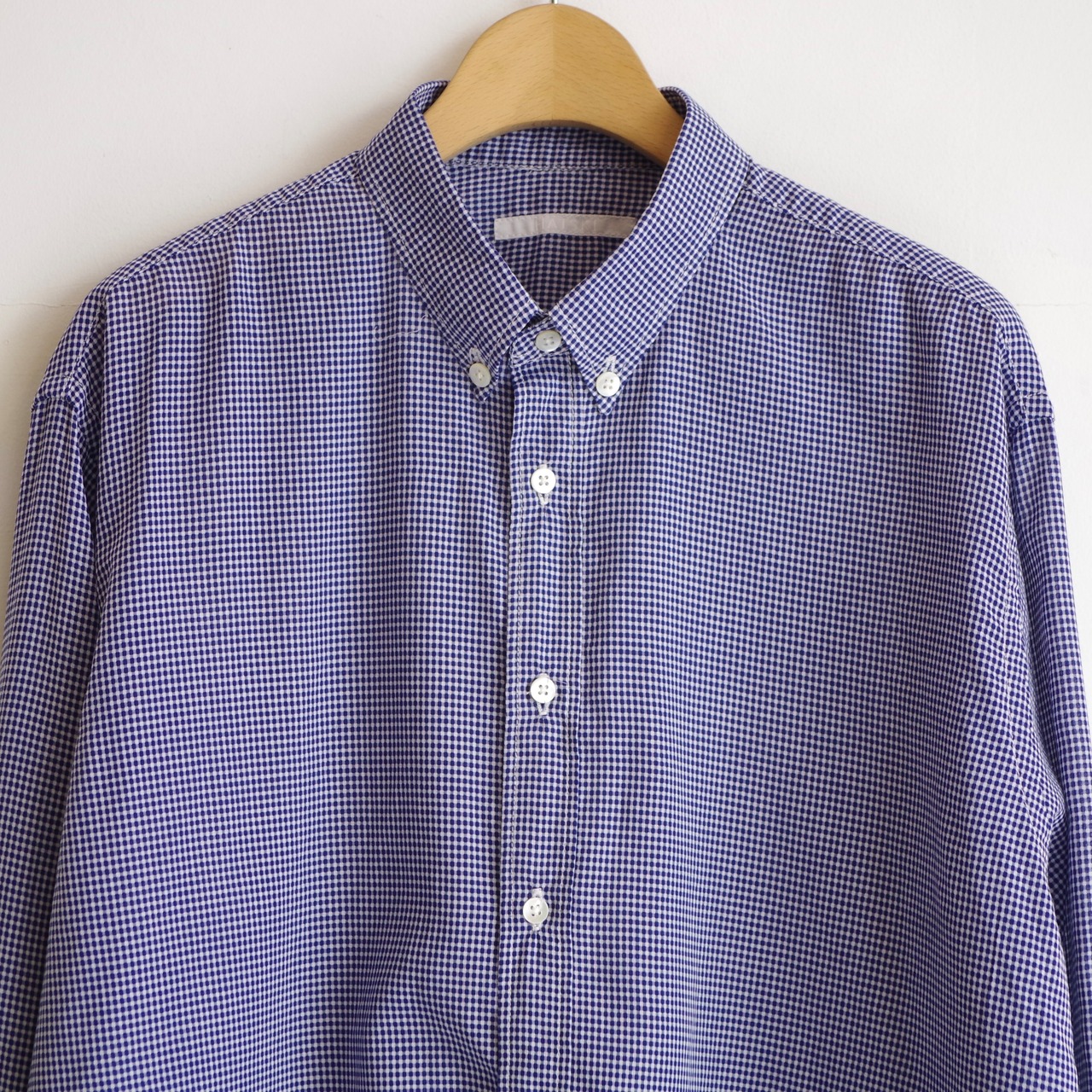 HATSKI Oval Check B.D. Shirt Blue HTK-22005