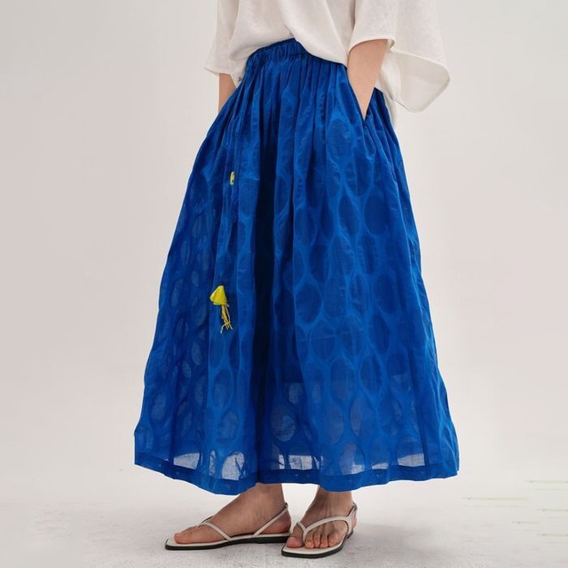 dot texture sheer skirt 14650